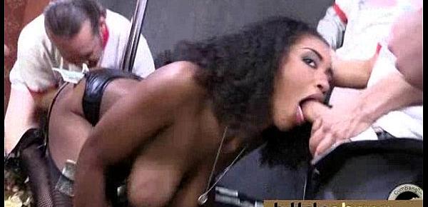  Black pornstar debut bukkake 6